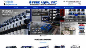 What Pureaqua.com website looked like in 2021 (2 years ago)