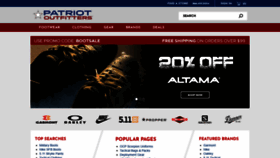 What Patriotoutfitters.com website looked like in 2021 (2 years ago)