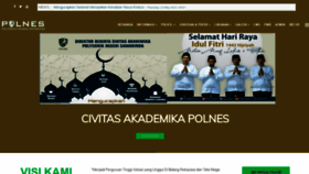 What Polnes.ac.id website looked like in 2021 (2 years ago)