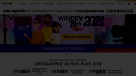 What Pcsoft.fr website looked like in 2021 (2 years ago)