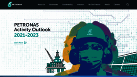 What Petronas.com website looked like in 2021 (2 years ago)