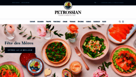 What Petrossian.fr website looked like in 2021 (2 years ago)