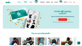 What Pampers.com website looked like in 2021 (2 years ago)