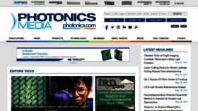 What Photonics.com website looked like in 2021 (2 years ago)