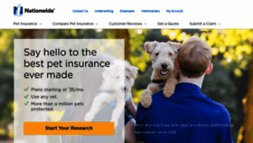 What Petinsurance.com website looked like in 2021 (2 years ago)