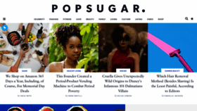 What Popsugar.com website looked like in 2021 (2 years ago)
