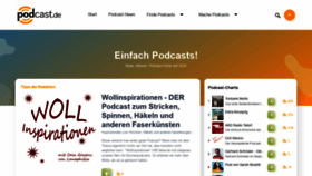 What Podcast.de website looked like in 2021 (2 years ago)