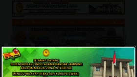 What Pta-bandarlampung.go.id website looked like in 2021 (5 years ago)