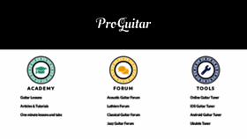What Proguitar.com website looked like in 2021 (2 years ago)