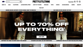 What Prettylittlething.com.au website looked like in 2021 (2 years ago)