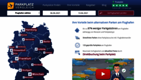 What Parkplatzvergleich.de website looked like in 2021 (2 years ago)