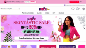 What Purplle.com website looked like in 2021 (2 years ago)