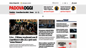 What Padovaoggi.it website looked like in 2021 (2 years ago)
