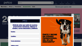 What Petco.com.mx website looked like in 2021 (2 years ago)