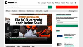 What Pressebox.de website looked like in 2021 (2 years ago)