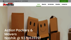 What Packersmoversnashik.co.in website looked like in 2021 (2 years ago)