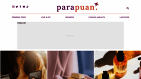 What Parapuan.co website looked like in 2021 (5 years ago)