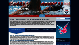 What Pacswim.org website looked like in 2021 (2 years ago)