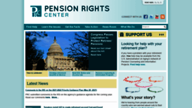 What Pensionrights.org website looked like in 2021 (2 years ago)