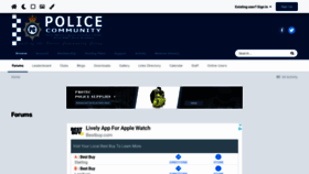 What Police.community website looked like in 2021 (2 years ago)