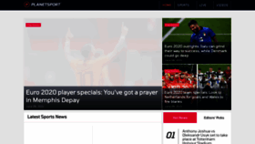 What Planetsport.com website looked like in 2021 (2 years ago)
