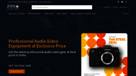 What Proaudiovideo.in website looked like in 2021 (2 years ago)