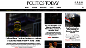 What Politicstoday.org website looked like in 2021 (2 years ago)