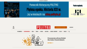 What Polityka.pl website looked like in 2021 (2 years ago)