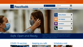 What Peacehealth.org website looked like in 2021 (2 years ago)