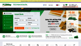 What Pcbway.com website looked like in 2021 (2 years ago)