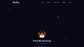 What Paulgo.io website looked like in 2021 (2 years ago)