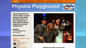 What Physicsplayground.com website looked like in 2021 (2 years ago)