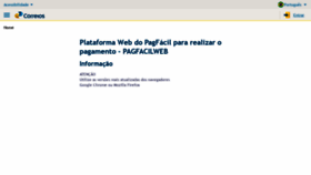 What Pagfacil.correios.com.br website looked like in 2021 (2 years ago)