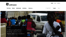 What Publicspace.org website looked like in 2021 (2 years ago)
