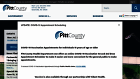 What Pittcountync.gov website looked like in 2021 (2 years ago)