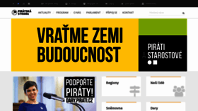 What Pirati.cz website looked like in 2021 (2 years ago)
