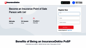 What Pos.insurancedekho.com website looked like in 2021 (2 years ago)
