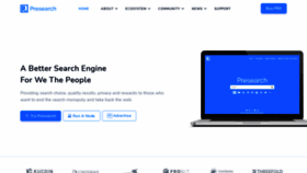 What Presearch.io website looked like in 2021 (2 years ago)