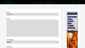 What Pastehere.xyz website looked like in 2021 (4 years ago)