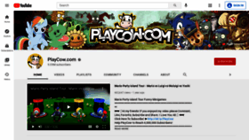 What Playcow.com website looked like in 2021 (2 years ago)