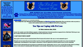 What Pet-loss.net website looked like in 2021 (5 years ago)