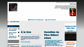 What Pere-gilbert-adam.org website looked like in 2021 (2 years ago)