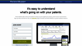 What Patentbuddy.com website looked like in 2021 (2 years ago)