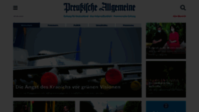 What Preussische-allgemeine.de website looked like in 2021 (2 years ago)