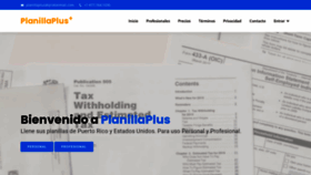 What Planillaplus.com website looked like in 2021 (2 years ago)