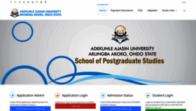 What Pgs.aaua.edu.ng website looked like in 2021 (2 years ago)