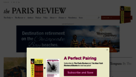 What Parisreview.com website looked like in 2021 (2 years ago)