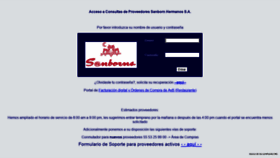 What Proveedores.sanborns.com.mx website looked like in 2021 (2 years ago)