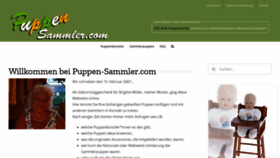 What Puppen-sammler.com website looked like in 2021 (2 years ago)