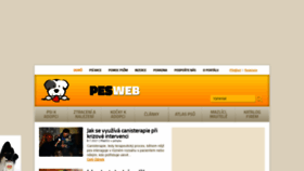 What Pesweb.cz website looked like in 2021 (2 years ago)